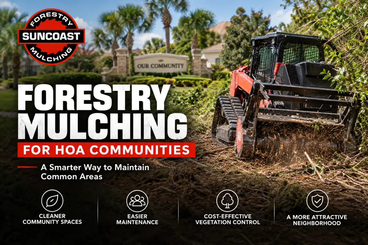 Forestry mulching for HOA communities in Florida