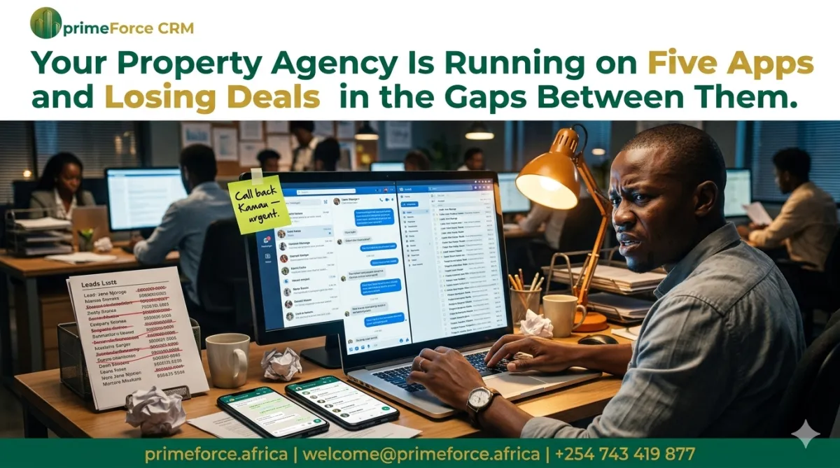 Your Property Agency Is Running on Five Apps and Losing Deals in the Gaps Between Them