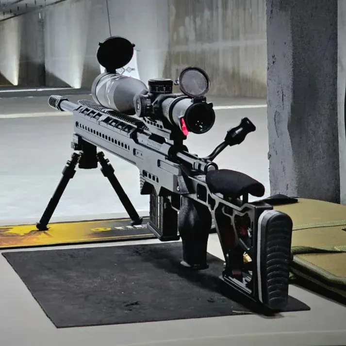 Aim chassis system on rifle