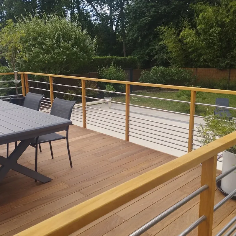 Garde-corps rambarde terrasse bois
