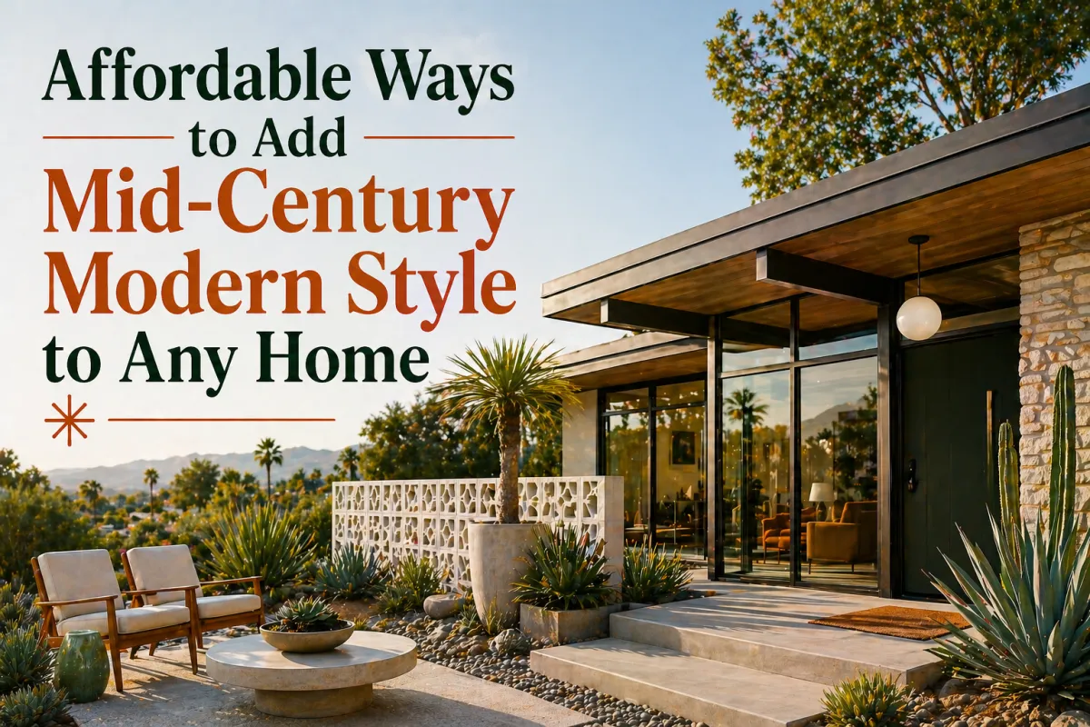 Affordable Ways to Add Mid-Century Modern Style to Any Home