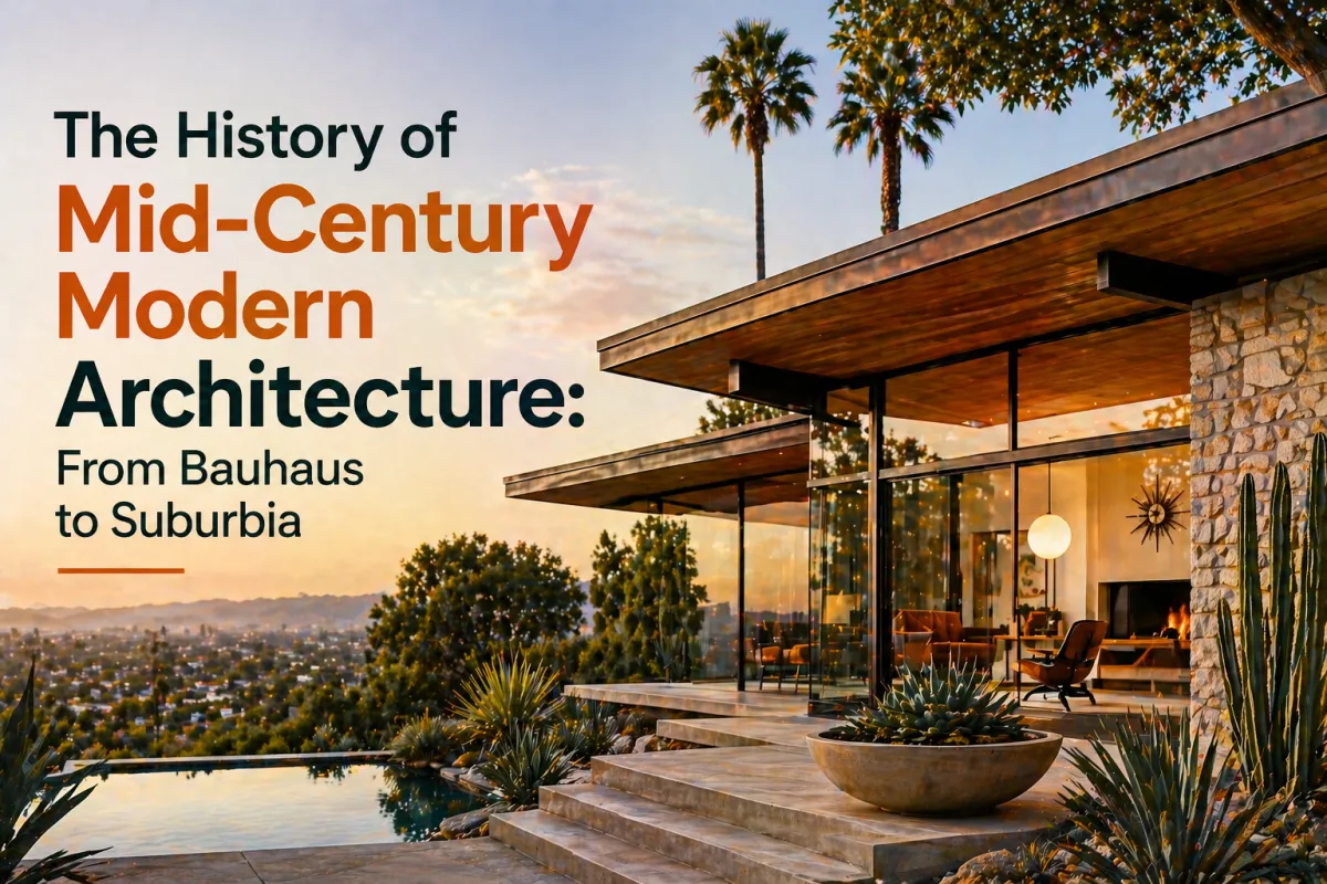 The History of Mid-Century Modern Architecture: From Bauhaus to Suburbia