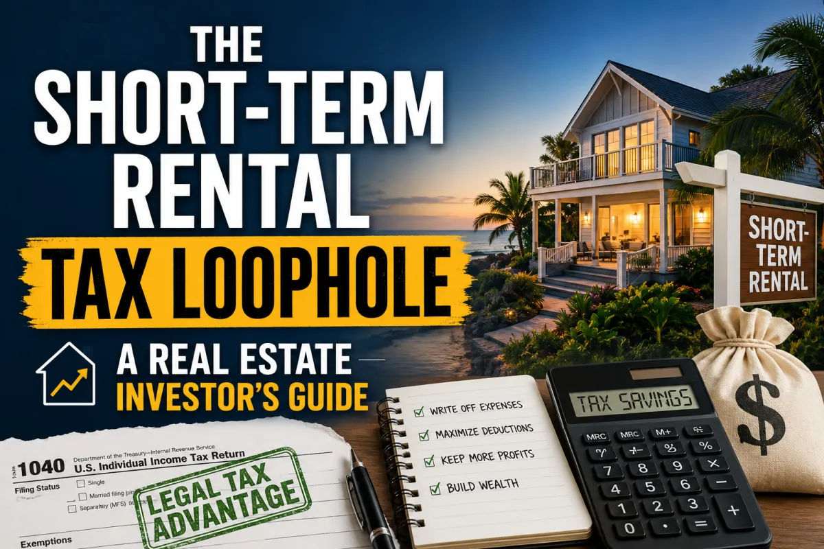 The Short-Term Rental Tax Loophole: A Real Estate Investor's Guide