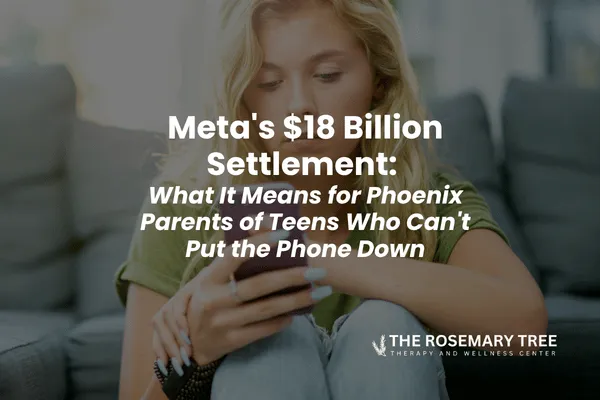 Teen on her phone