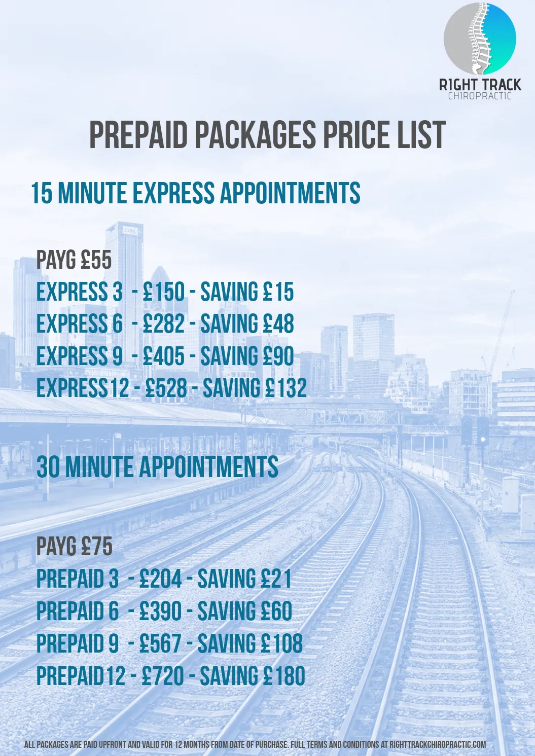 A list of membership plan options