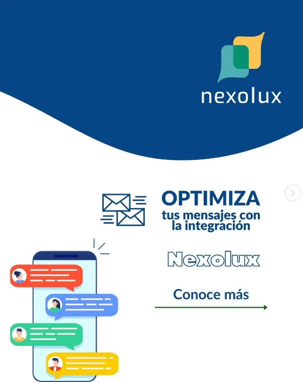 Interfaz moderna que muestra chats centralizados y la gestión de clientes potenciales en la plataforma NEXORA