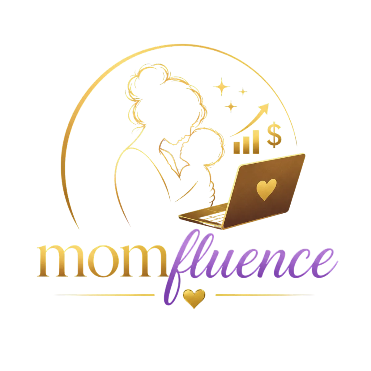 Momfluence logo — faith-based community for women rebuilding their lives one faithful step at a time founded by Elizabeth Walker
