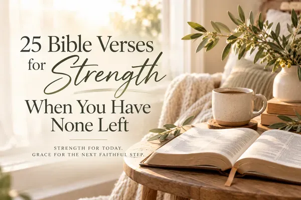 25 Bible Verses for Strength When You Have None Left