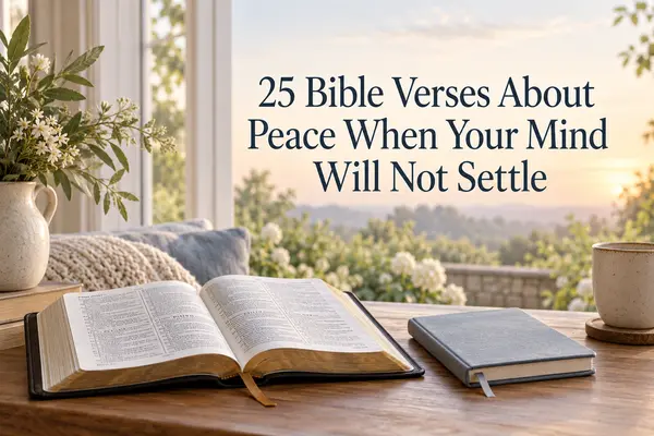 25 Bible Verses About Peace When Your Mind Will Not Settle