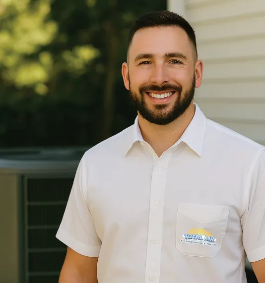 20+ years of service badge – Total Air Inc. air conditioning and heating experts in St. Petersburg FL