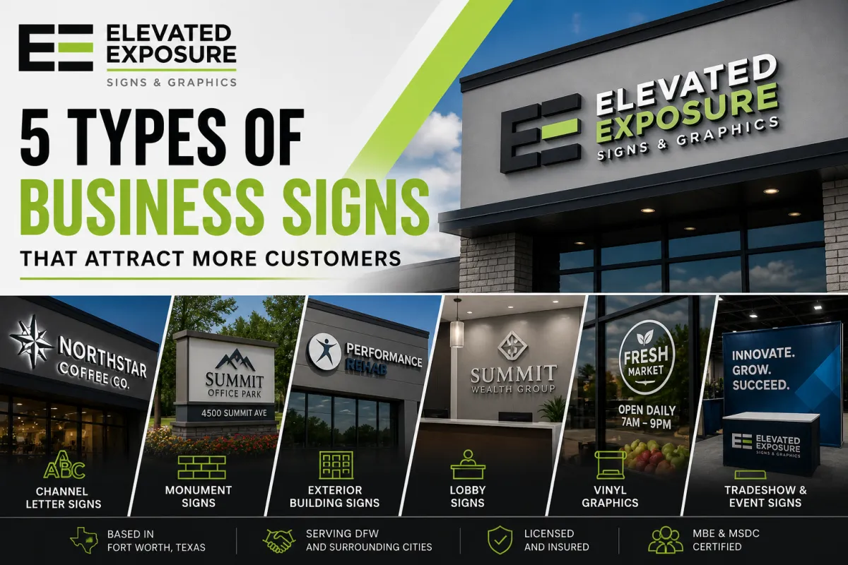 5 Types of Business Signs That Attract More Customers