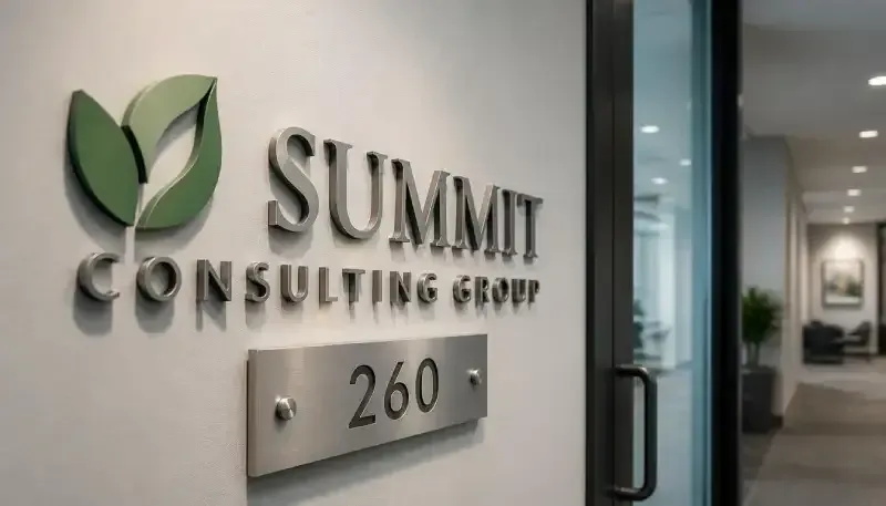 White custom vinyl lettering on a glass door displaying business "OPENING HOURS" from Monday to Sunday, 8:00 AM - 10:00 PM
