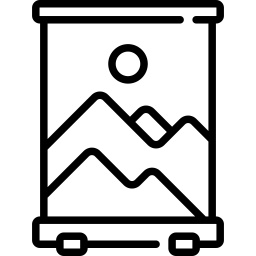 Icon of a peeling adhesive sticker