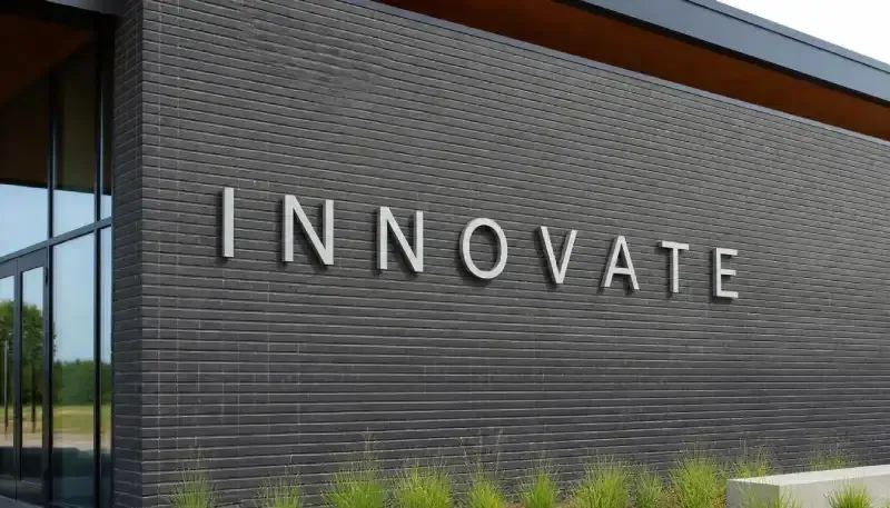 Individual dimensional channel letters mounted directly to a brick commercial building facade with no visible raceway.