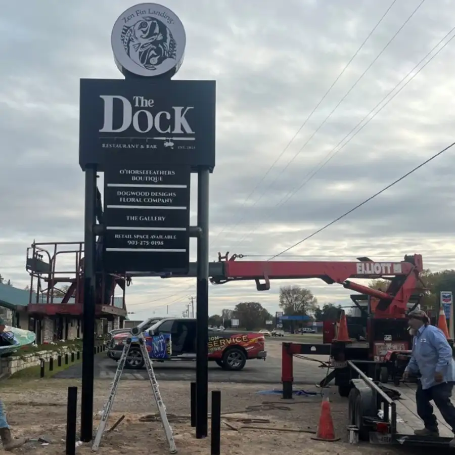 Licensed and insured commercial sign contractor serving Saginaw, Fort Worth, and Dallas.