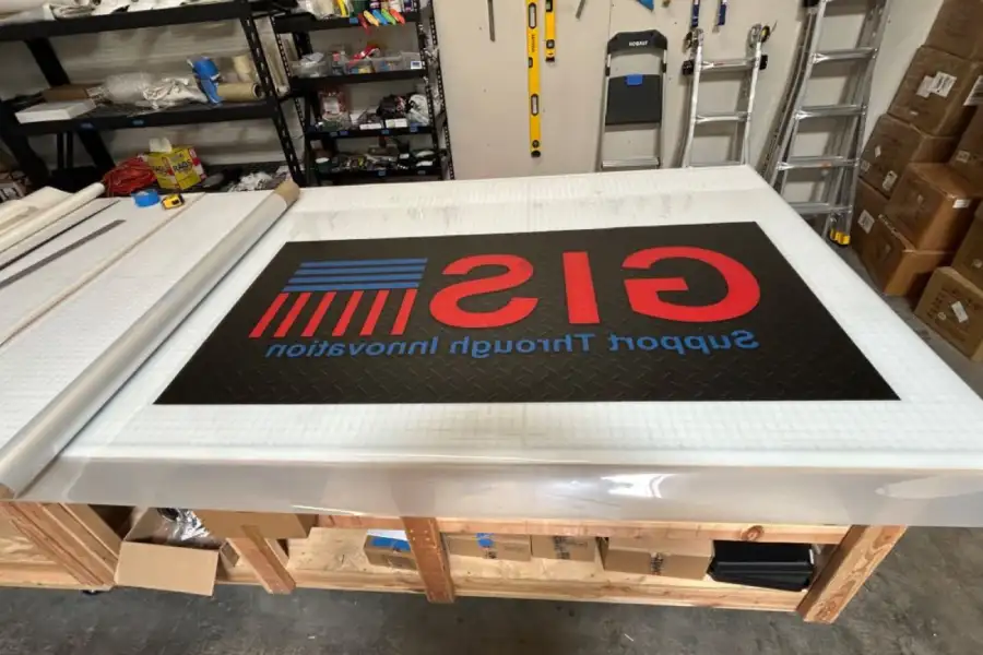 Custom window and wall vinyl graphics for retail storefront branding in Dallas.