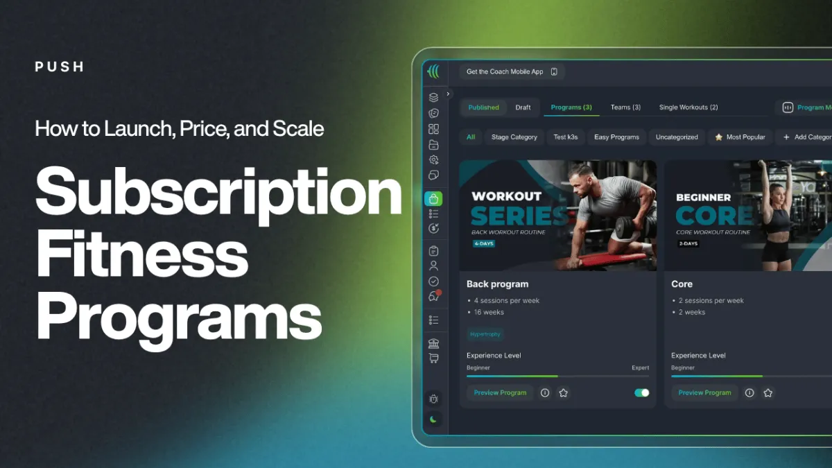 How to Launch, Price, and Scale Subscription Fitness Programs