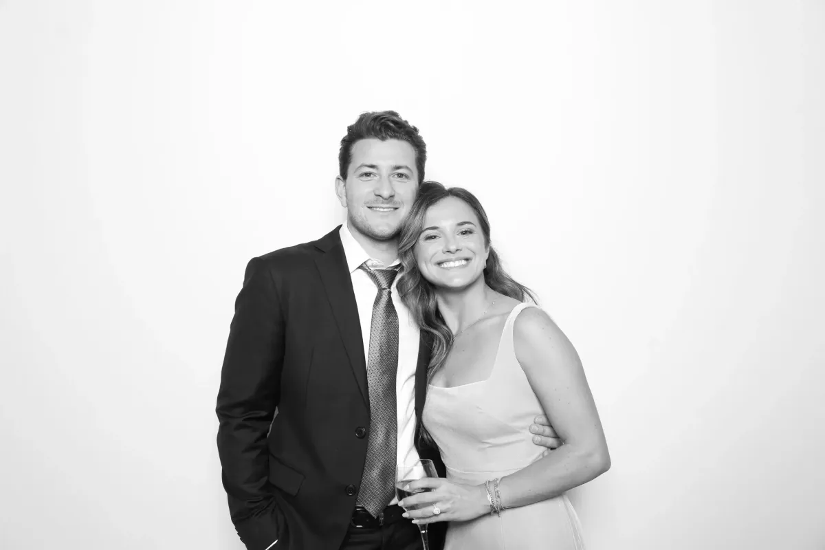Elegant couple portrait from luxury photo booth rental