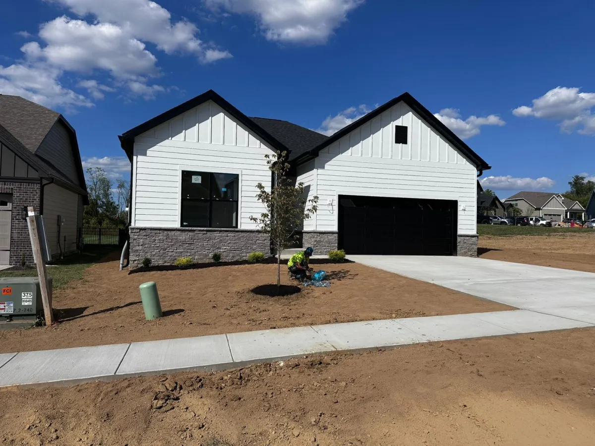 Driveway concrete design by Black Rock Contracting in Clarksville