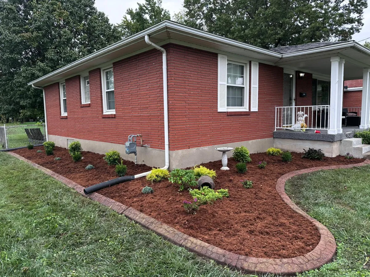Erosion control and drainage work by BlackRock Contracting LLC in Louisville