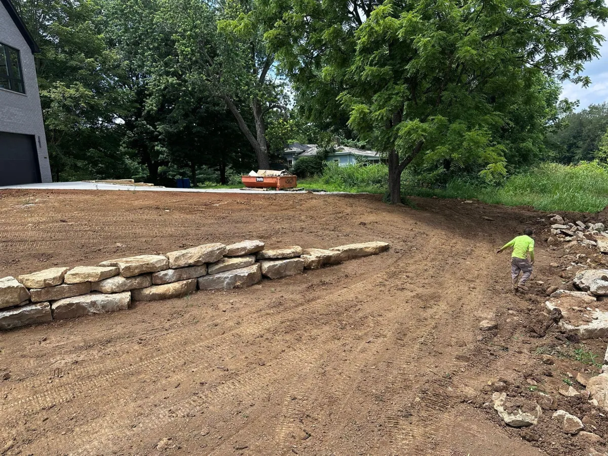 a hole in the ground that is filled with mud