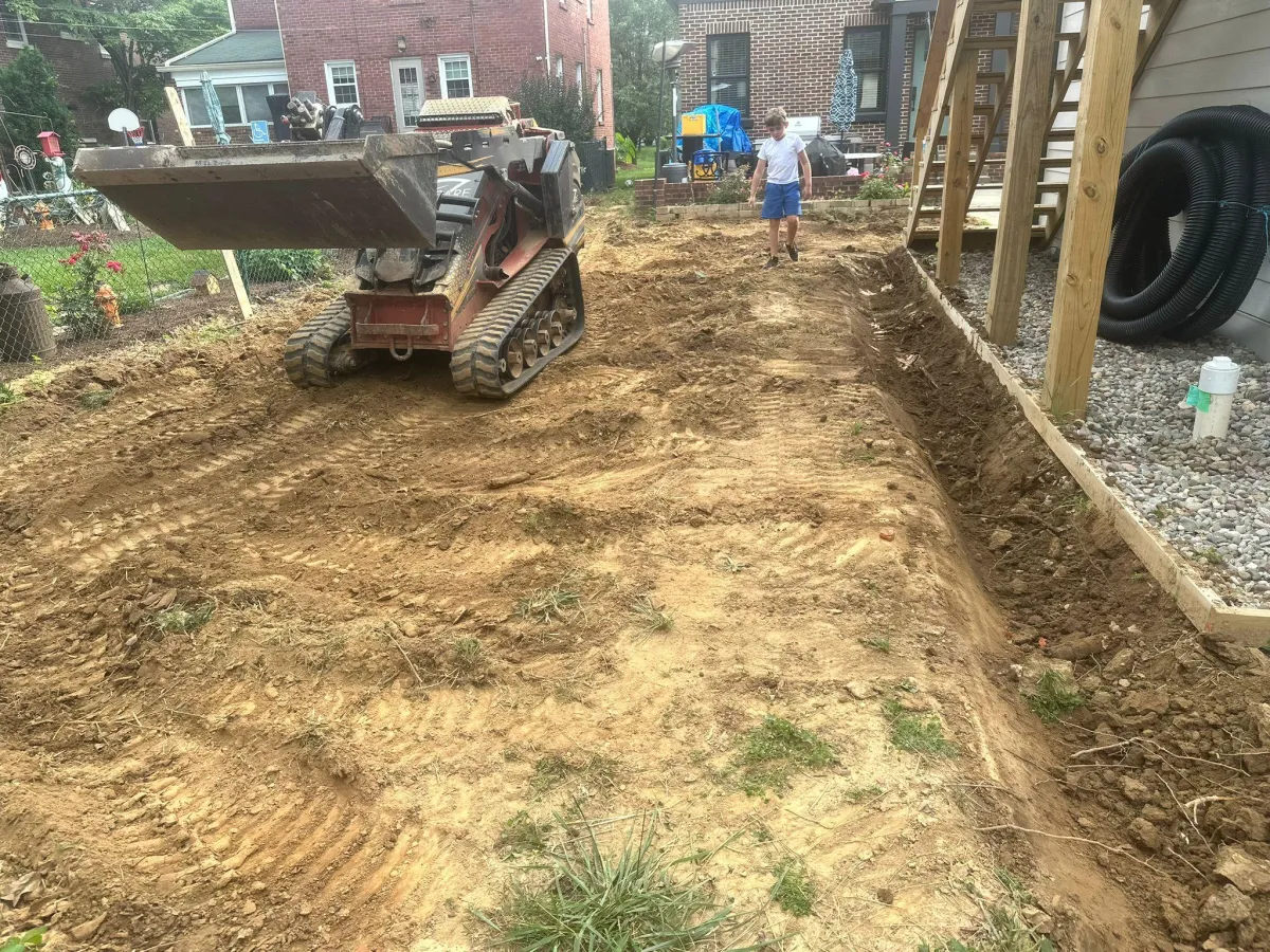 Excavation site project in Jeffersonville by Black Rock Contracting LLC