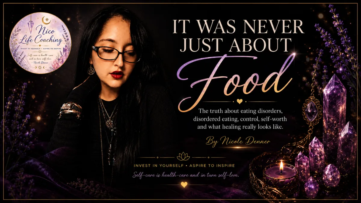 It Was Never Just About Food  -The truth about eating disorders, disordered eating, control, self-worth and what healing really looks like.