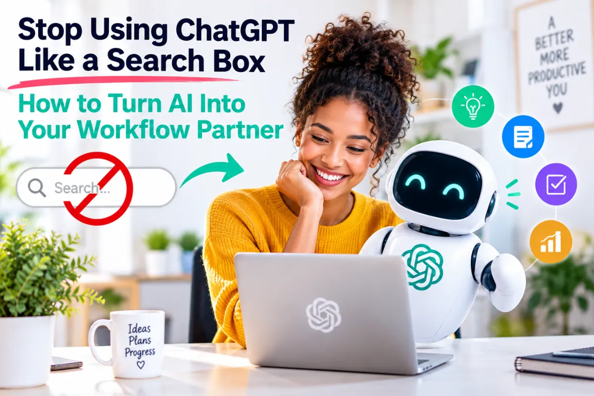 Stop Using ChatGPT Like a Search Box: Turn AI Into Your Workflow Partner