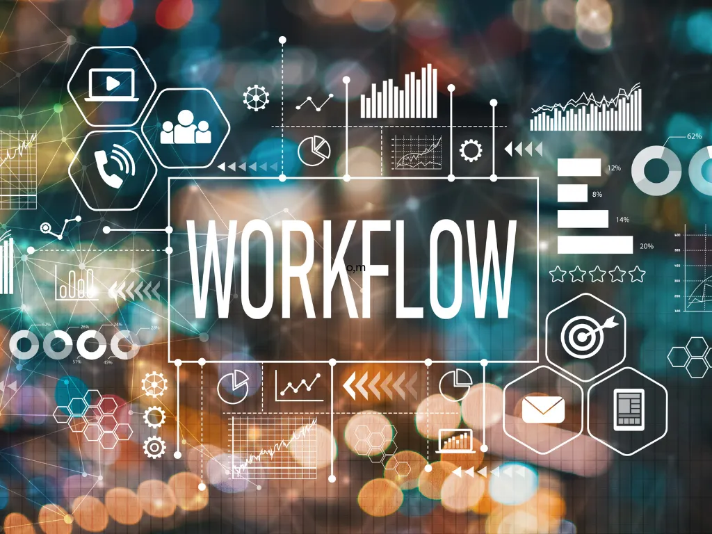 Business workflow automation streamlining operations and improving efficiency