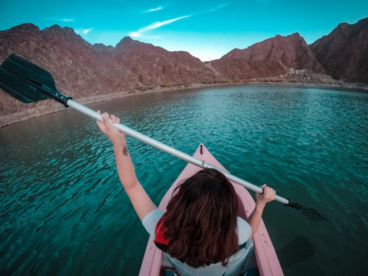 paddle boarding in lake