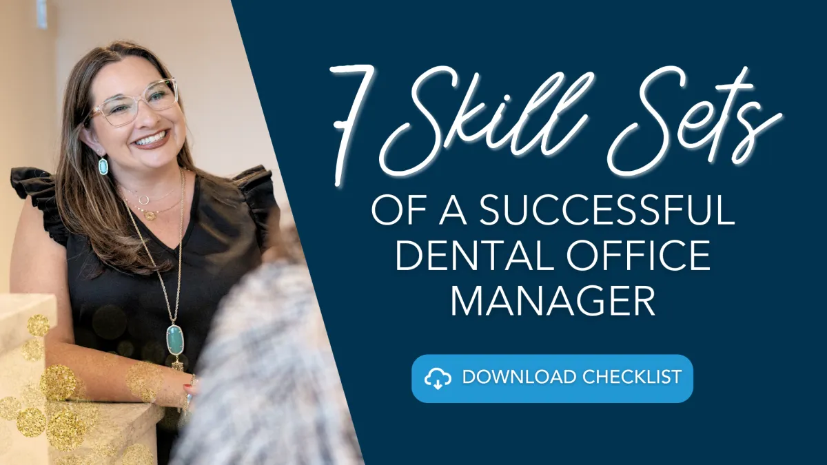 Seven Skill Sets Dental Manager Checklist
