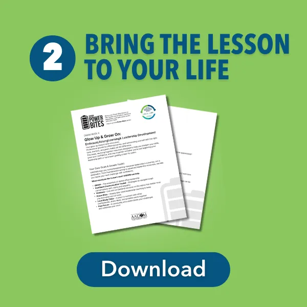 OMAM Power Sheet - Glow Up and Grow On