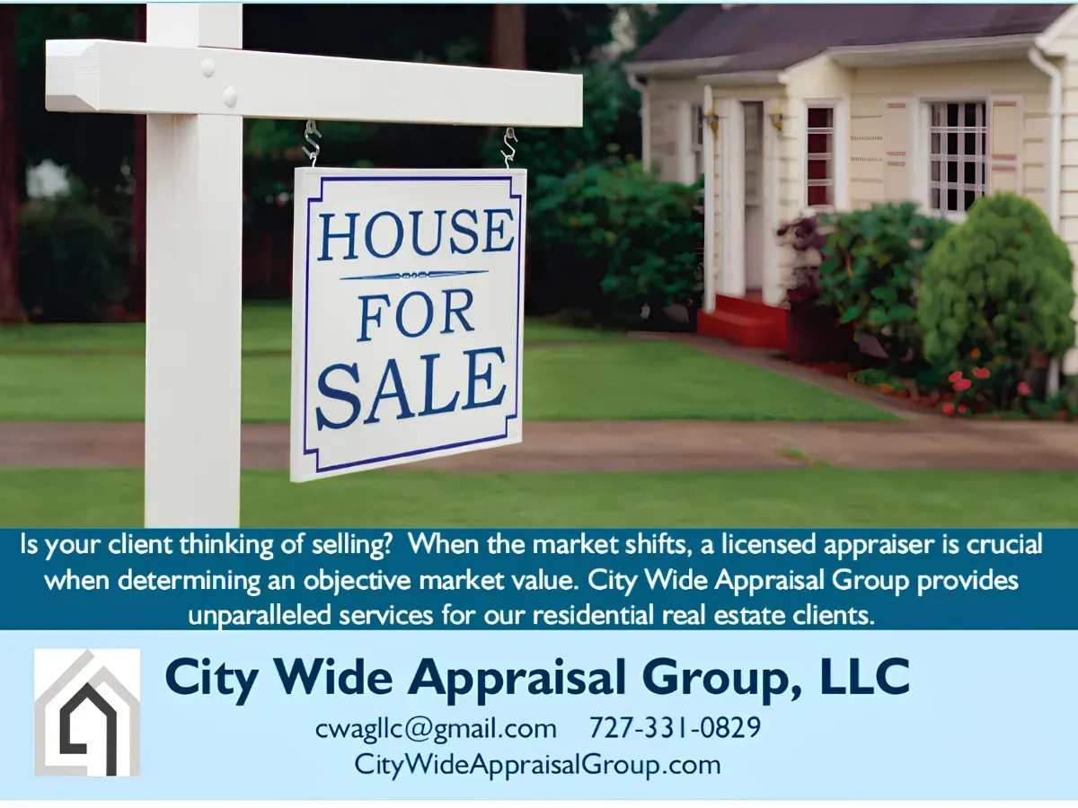 City Wide Appraisal Group pre-listing appraisal for residential property sellers.
