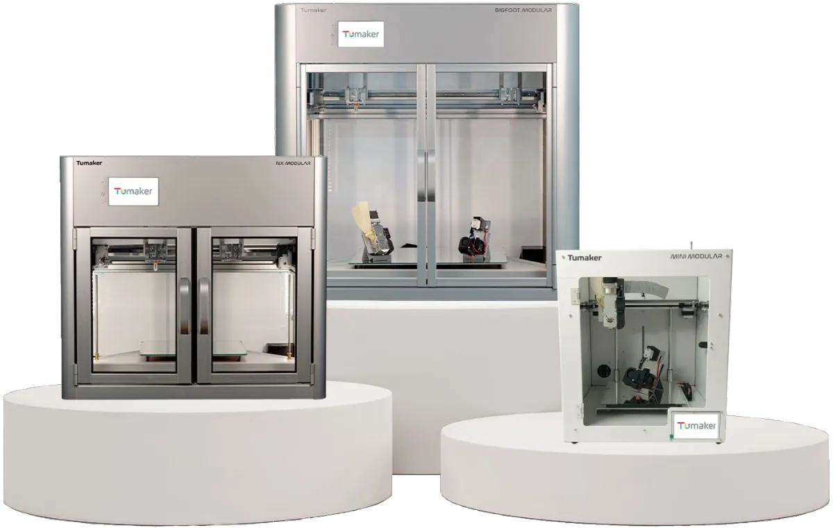 Equipos de manufactura aditiva industrial Indart 3D en un entorno de fábrica limpio