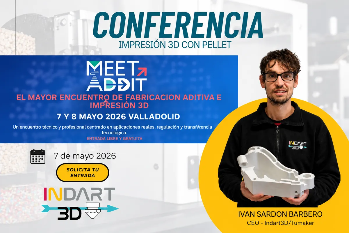 TUMAKER will participate in Meet Addit with a talk on pellet-based additive manufacturing.