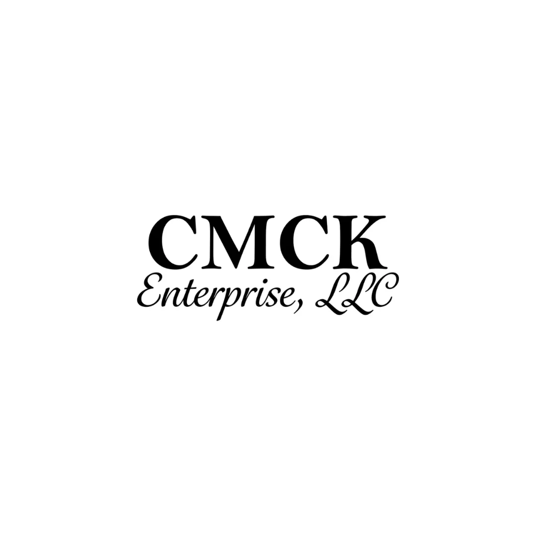 The logo features the text "CMCK Enterprise, LLC" in black against a white background. "CMCK" is in a bold, serif font, while "Enterprise, LLC" is in a smaller, elegant script font below it.