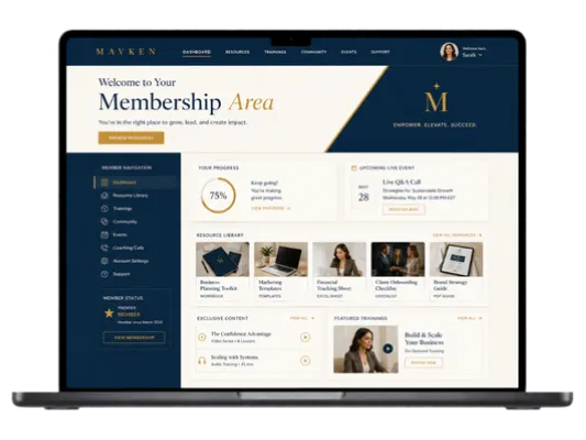 MAVKEN - Client Membership Areas
