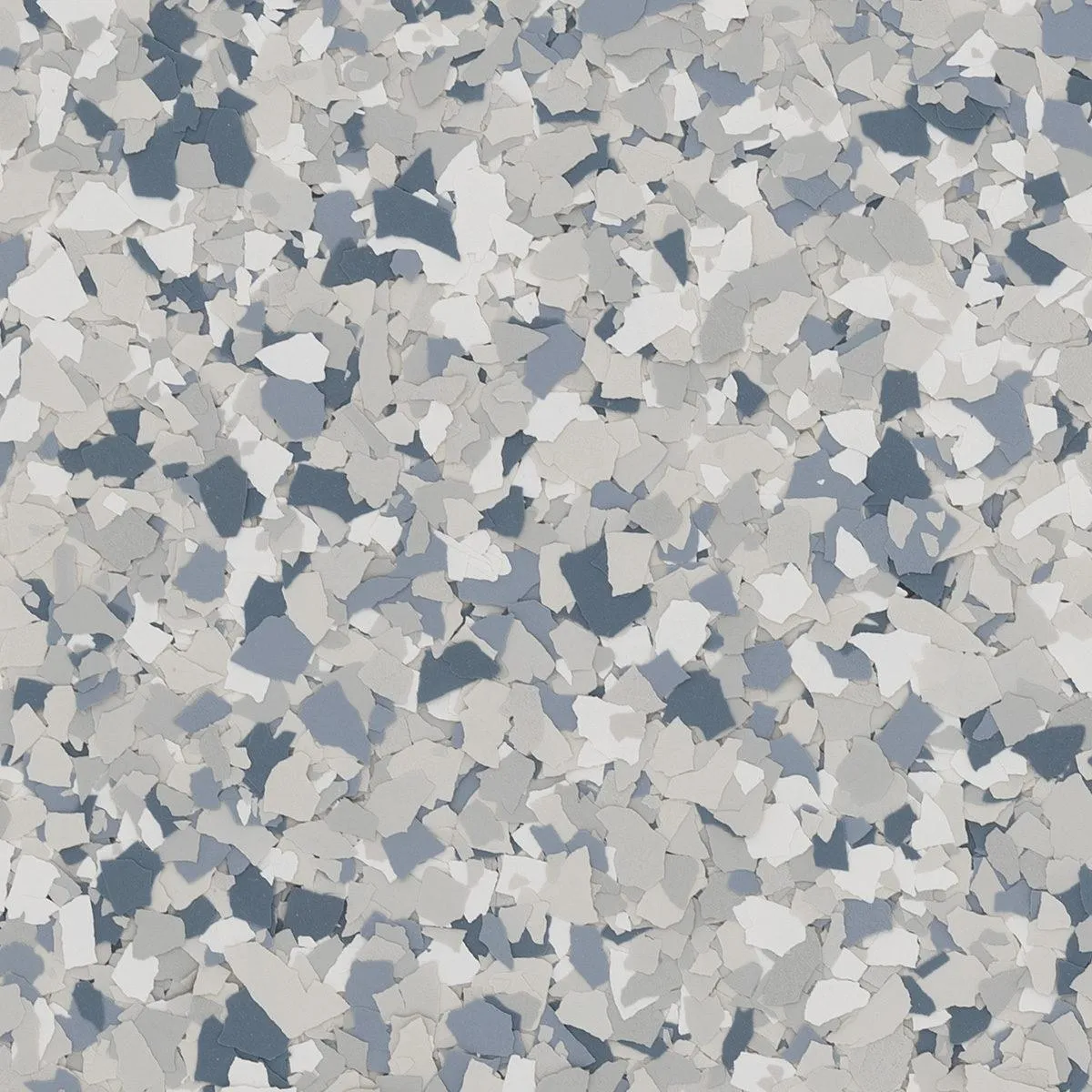 Tidal Wave flake blend with shades of blue, white, and gray, bringing an ocean-inspired vibe to floorsTidal Wave flake blend with shades of blue, white, and gray, bringing an ocean-inspired vibe to floors