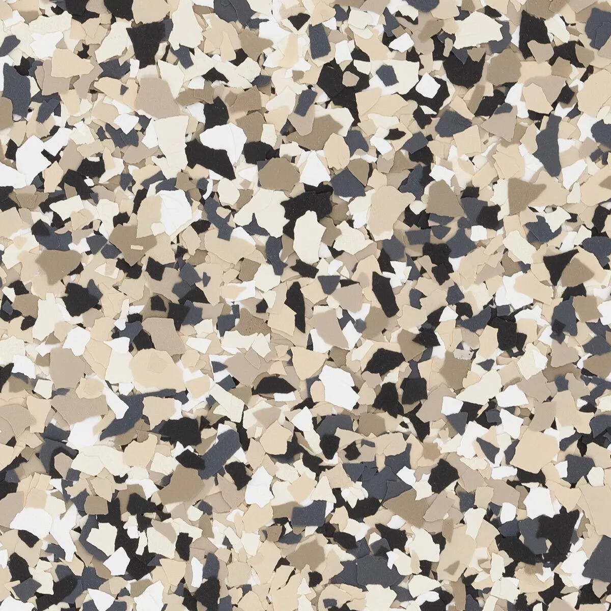 Loon flake blend with beige, black, and white, adding a touch of contrast and warmth to floors