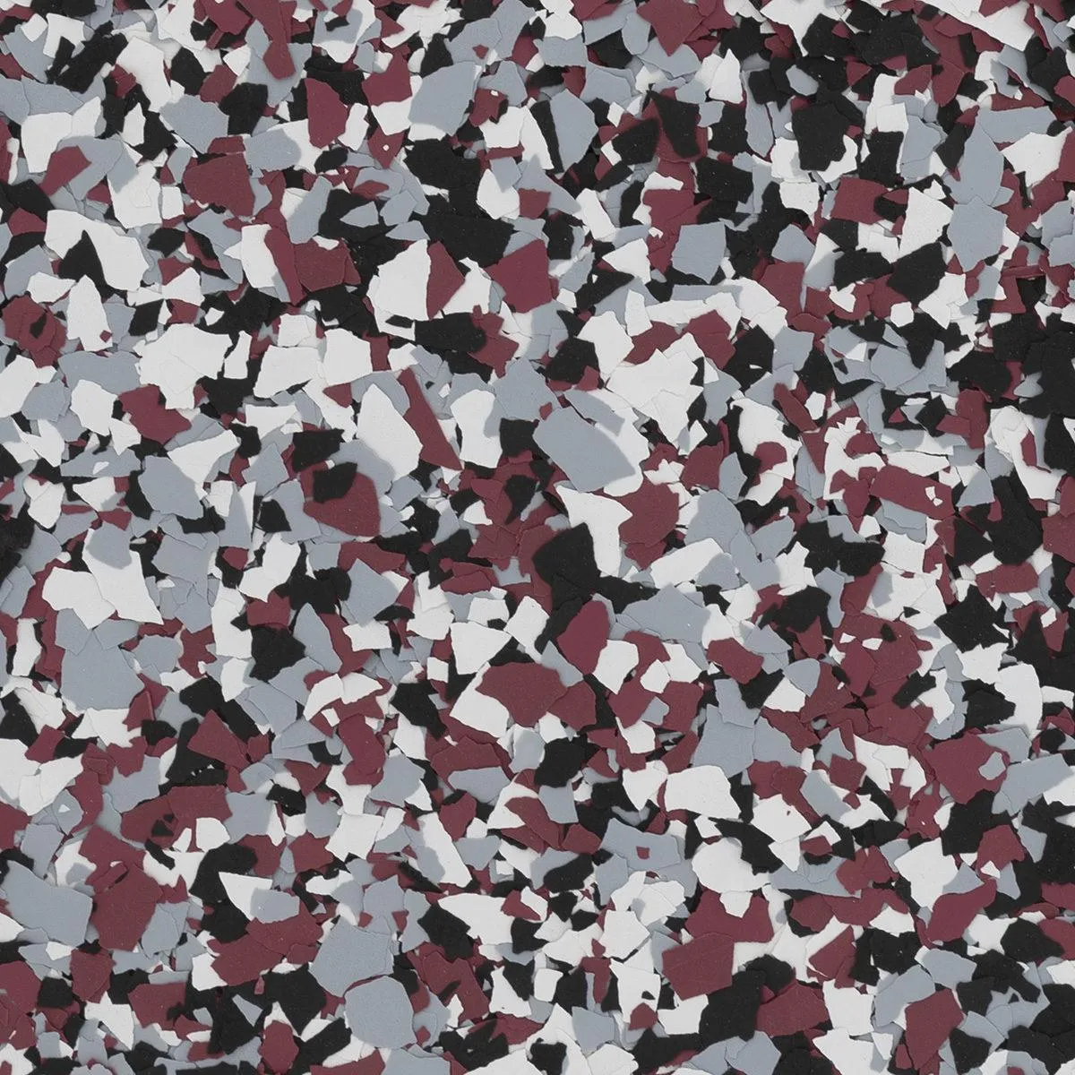 Lighthouse flake blend with red, black, gray, and white tones, evoking a classic, nautical-inspired aesthetic