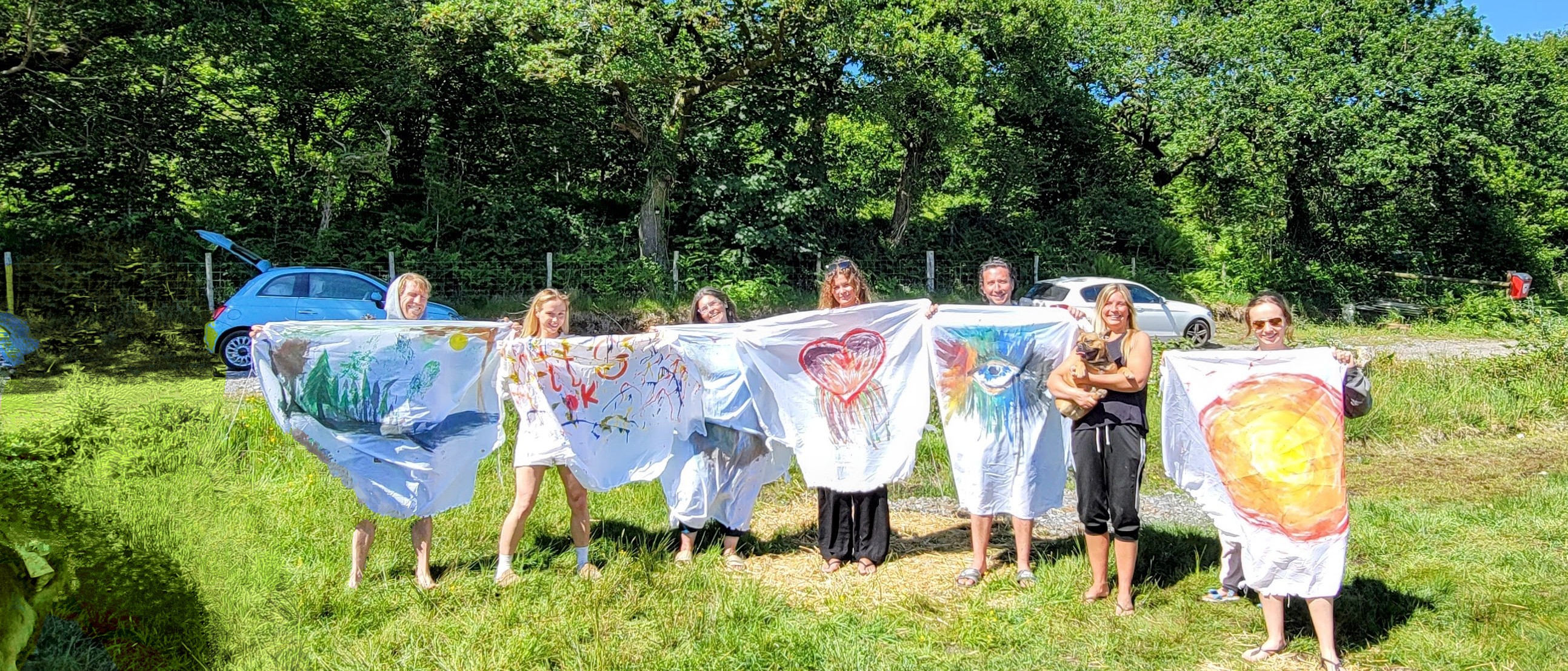 Guests relaxing in a serene retreat space