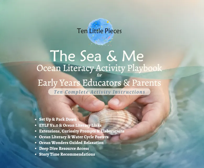 The Sea and Me Ocean Literacy Activity Playbook supporting educators, & parents of children to engage in ocean STEM and creative play