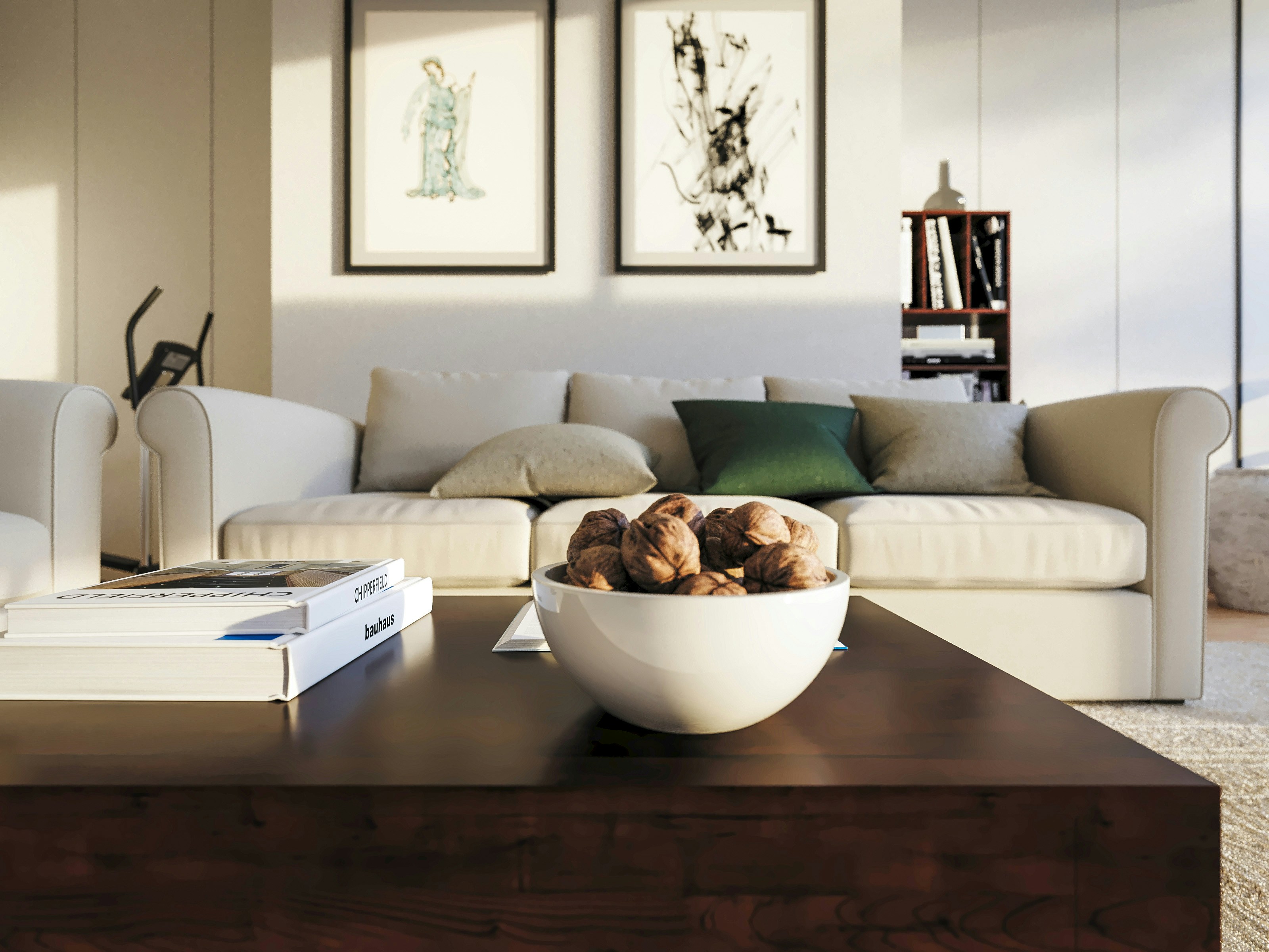 professional-home-organizing-lake-havasu-city-az-settled-after-move-living-room-with-comfortable-sofa-dark-wood-coffee-table-systems