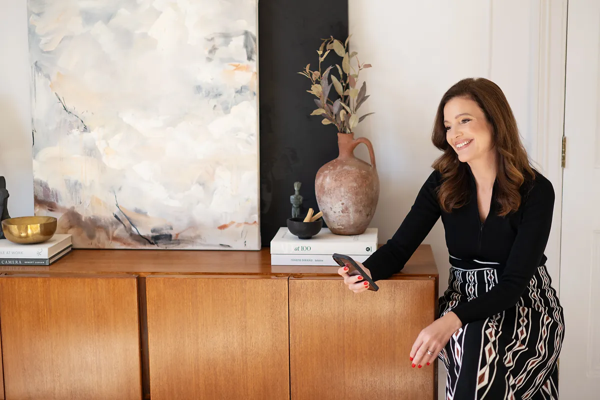 A founder photographed at home during her Signature Brand Day