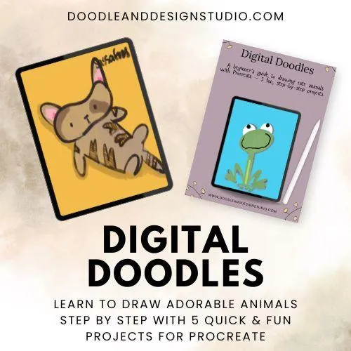 digital art for beginners procreate make cute animals
