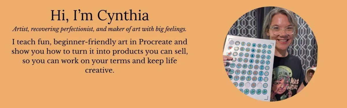 procreate guide for beginners instructor and course creator Cynthia McDonald