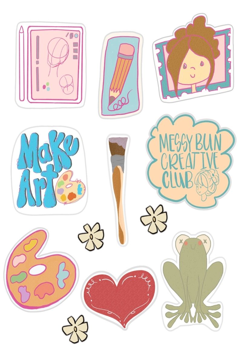 discover your art style workbook and printable stickers