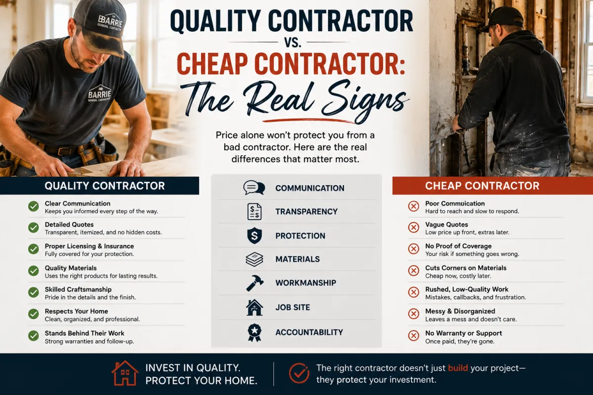 Quality Contractor vs. Cheap Contractor: The Real Signs