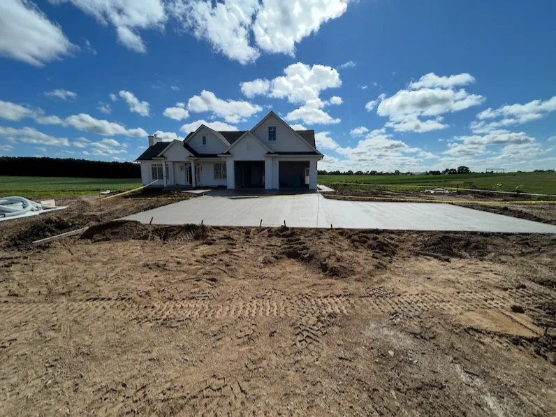 Residential driveway installation