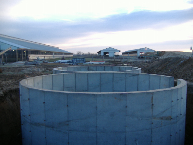 Large silo foundation concrete project